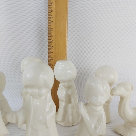 VINTAGE handmade ceramic Nativity set 12 pieces - Picture 12 of 13